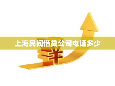 上海民间借贷公司电话多少